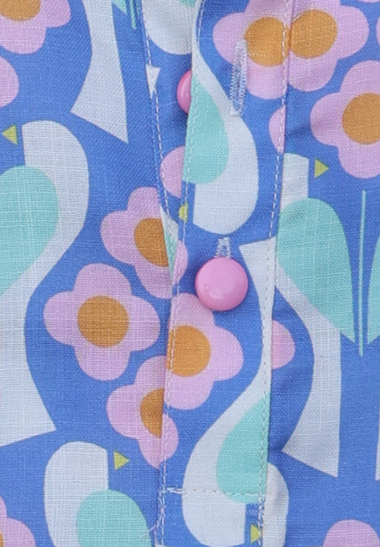 FLORA FIESTA PRINTED FULL SLEEVE KURTA & PAJAMA SET
