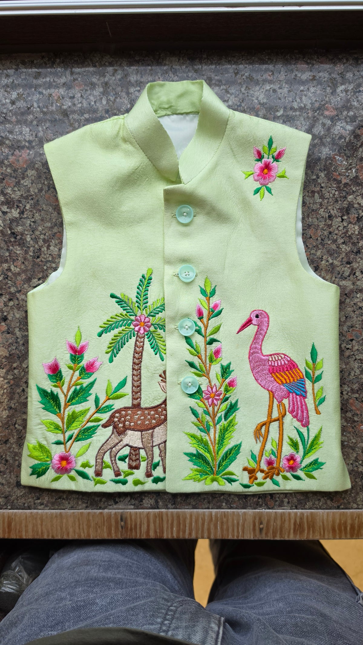 GARDEN OF WONDERS EMBROIDERY BUNDI