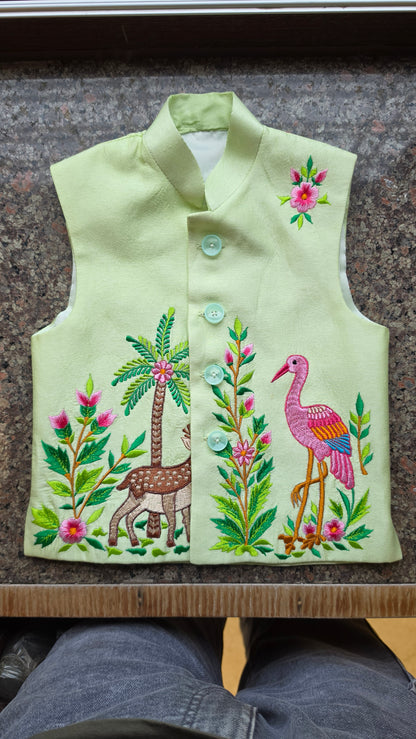 GARDEN OF WONDERS EMBROIDERY BUNDI