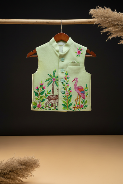 GARDEN OF WONDERS EMBROIDERY BUNDI