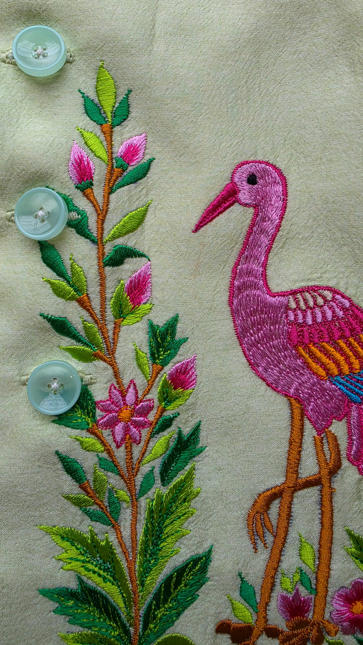 GARDEN OF WONDERS EMBROIDERY BUNDI