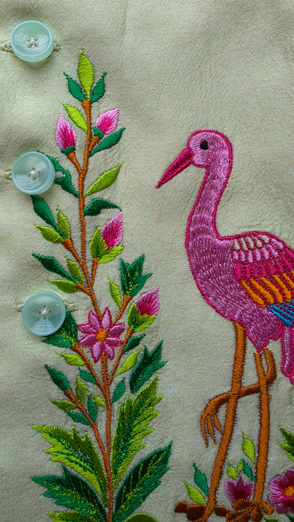 GARDEN OF WONDERS EMBROIDERY BUNDI