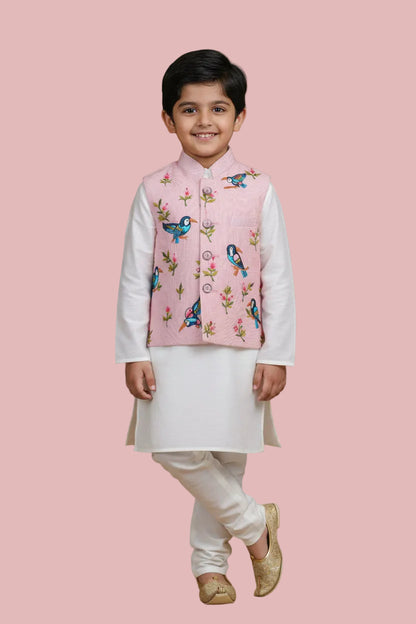 BLUSH AVIORY EMBROIDERY BUNDI