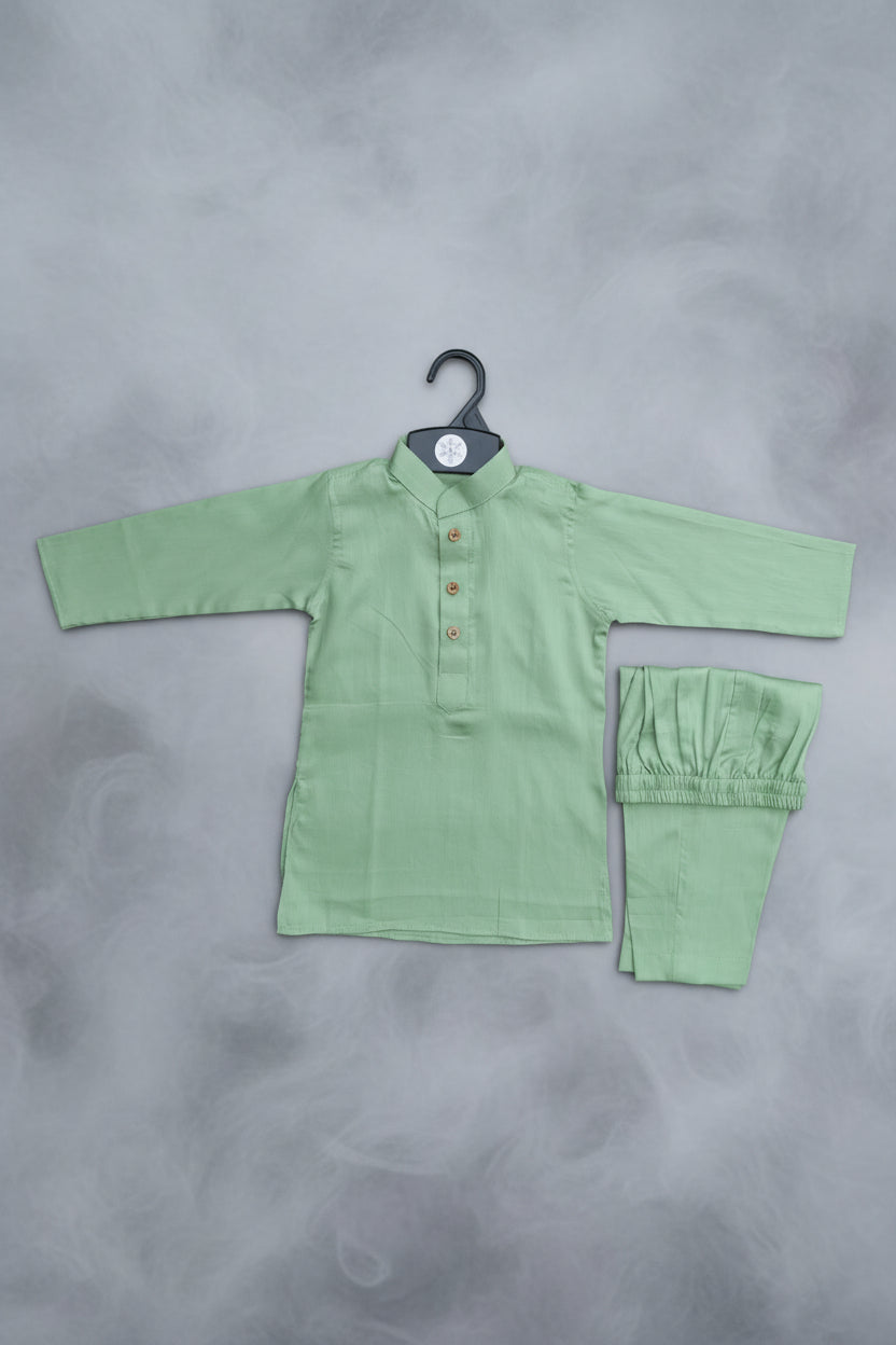 WILD MELON GREEN KURTA & PAJAMA SET