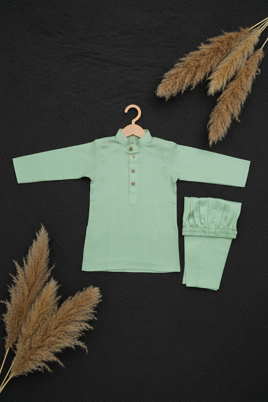 WILD MELON GREEN KURTA & PAJAMA SET
