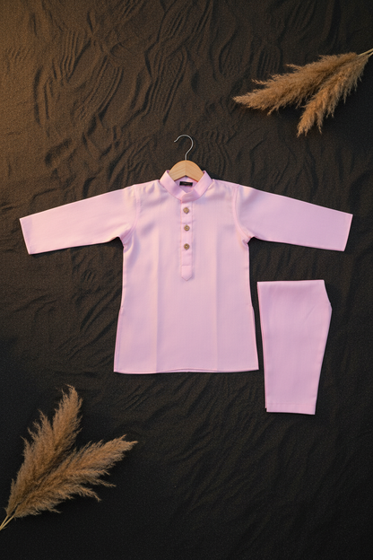 COTTON CANDY PINK KURTA & PAJAMA SET