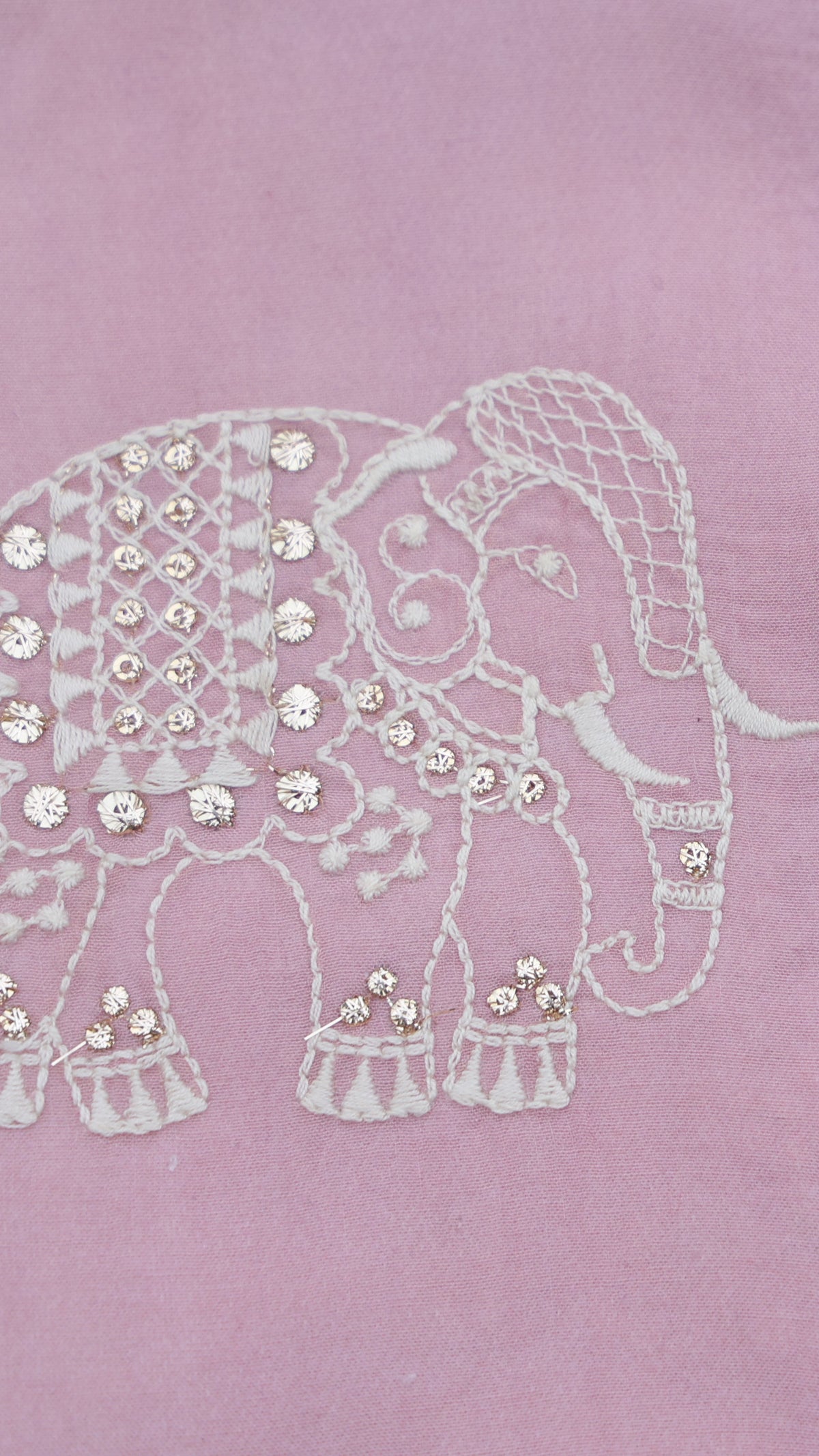 ROYAL GRACE EMBROIDERED  BUNDI WITH LIGHT PURPLE KURTA & WHITE PAJAMA