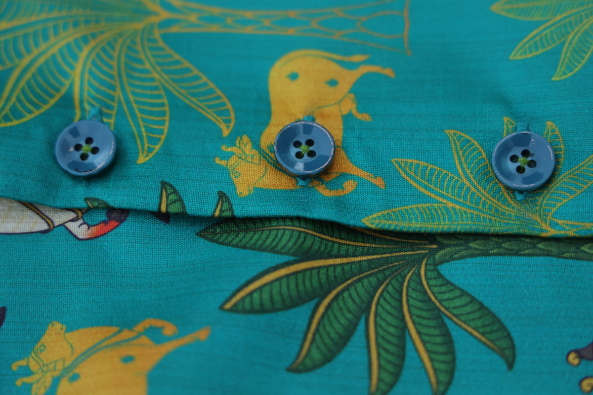 MOO AND MEADOW PRINTED BUNDI WITH KURTA PAJAMA SET