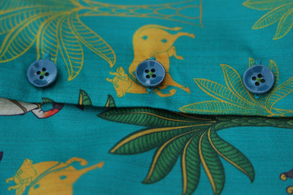 MOO AND MEADOW PRINTED BUNDI WITH KURTA PAJAMA SET