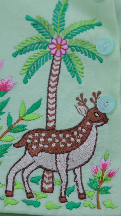 GARDEN OF WONDERS EMBROIDERY BUNDI
