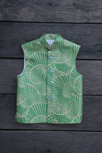 EMERALD CANOPY PRINTED BUNDI