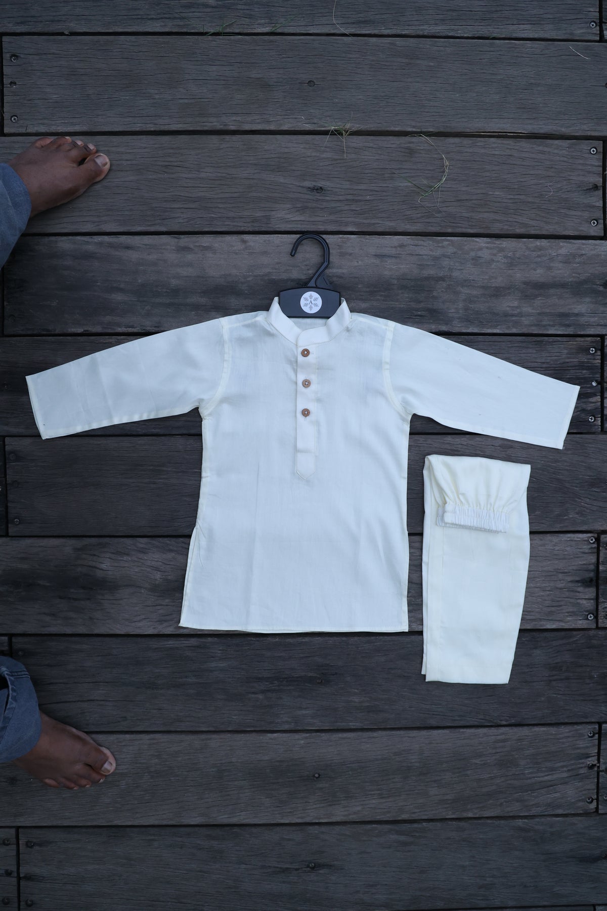 BUTTER CREAM BEIGE KURTA & PAJAMA SET