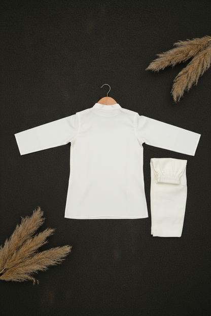 BUTTER CREAM BEIGE KURTA & PAJAMA SET