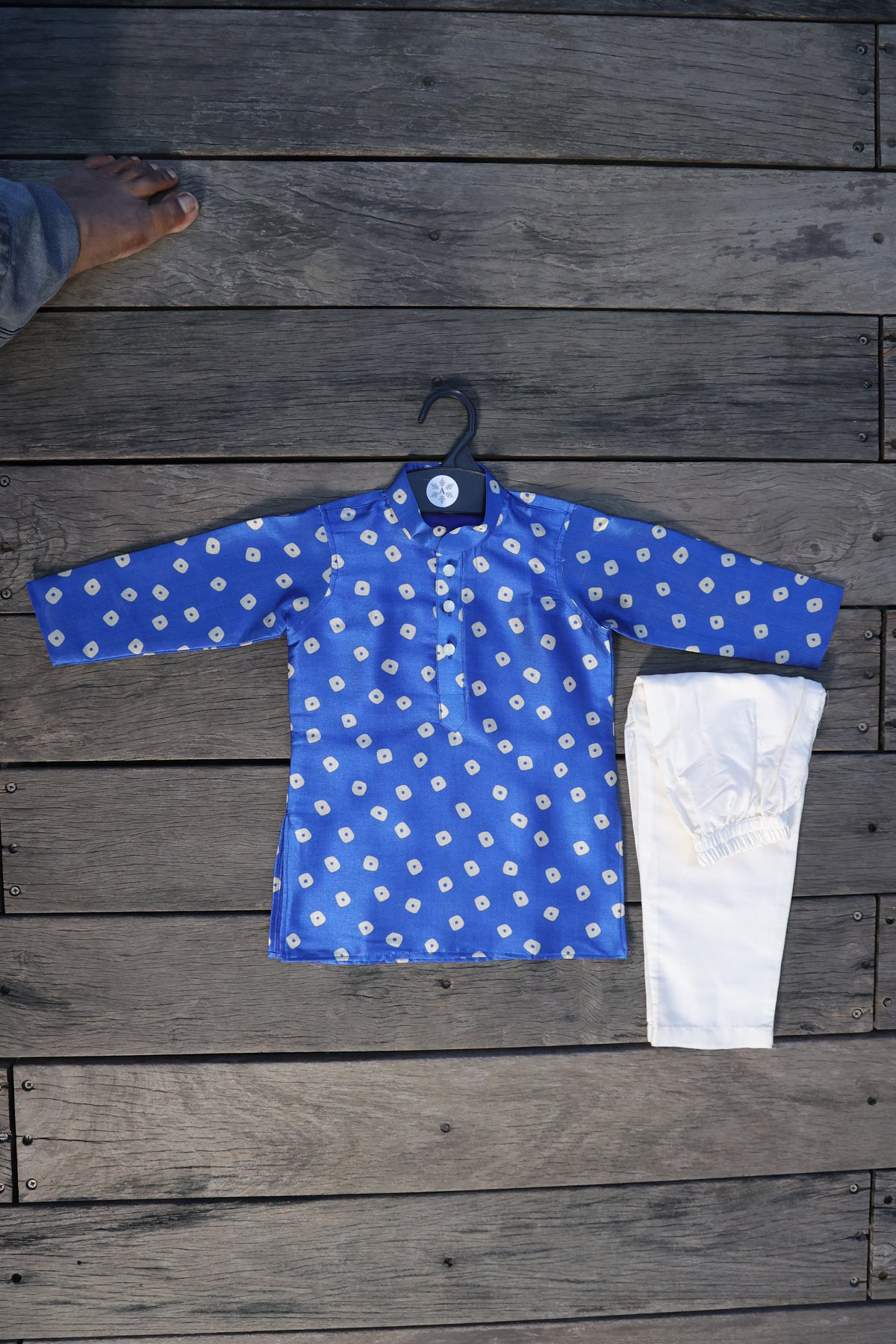 NEEL ROYAL PRINTED KURTA WITH WHITE PAJAMA