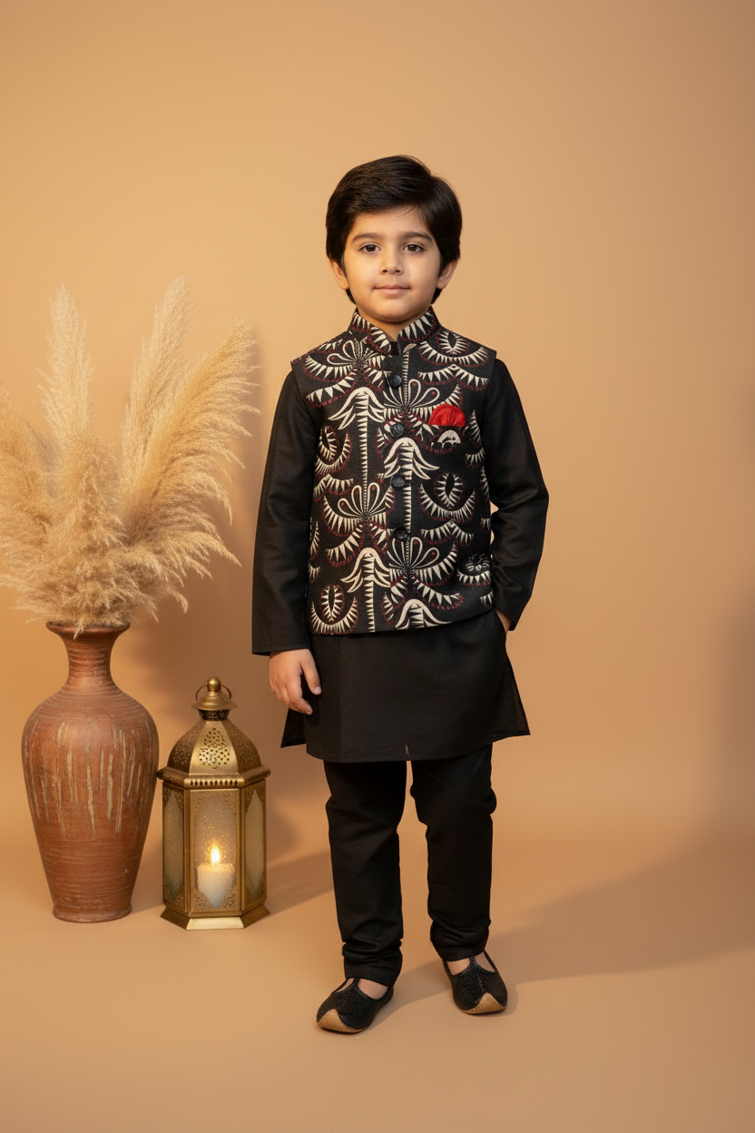 MIDNIGHT MAJESTY PRINTED BUNDI