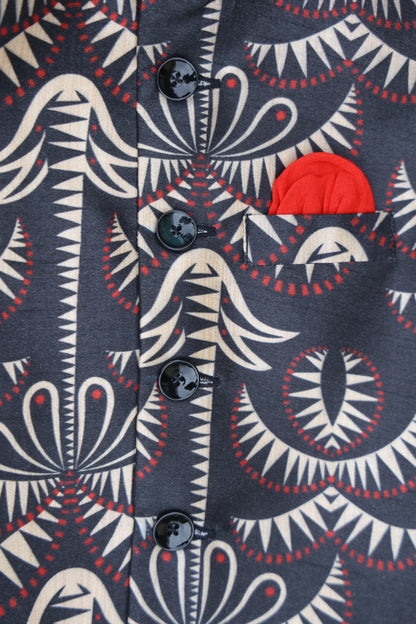 MIDNIGHT MAJESTY PRINTED BUNDI