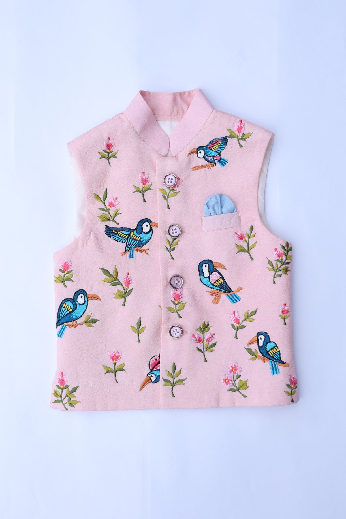 BLUSH AVIORY EMBROIDERY BUNDI