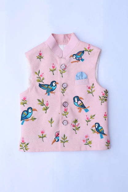 BLUSH AVIORY EMBROIDERY BUNDI