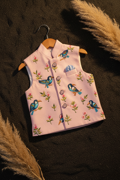 BLUSH AVIORY EMBROIDERY BUNDI