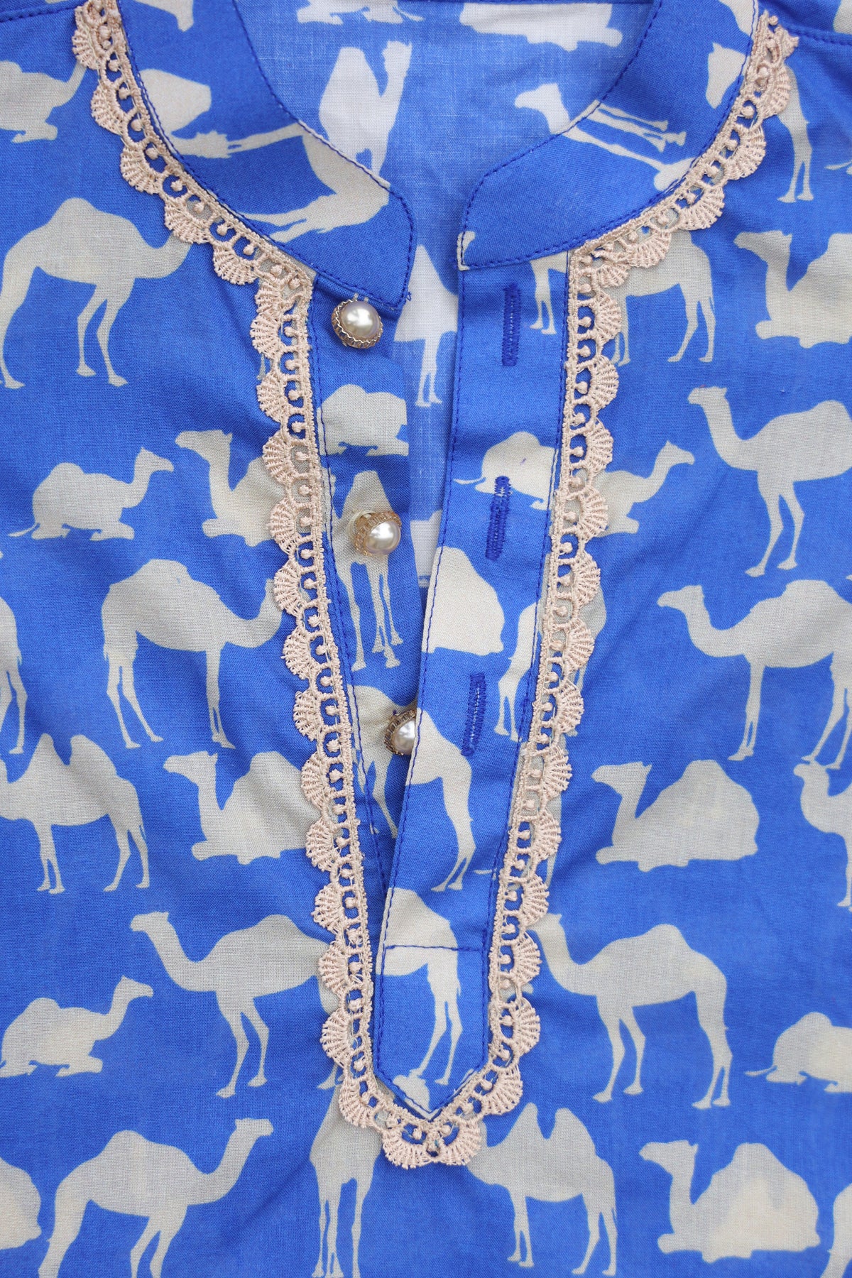 DESERT TRAIL PRINTED FULL SLEEVE KURTA & PAJAMA SET